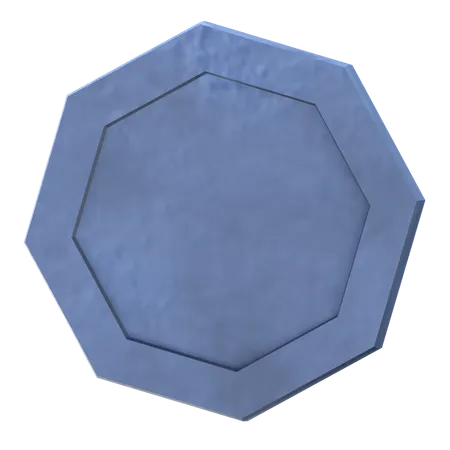 Octagone Shape  3D Icon