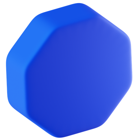 Octágono  3D Icon