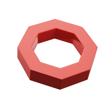 Octagram Solid  3D Icon