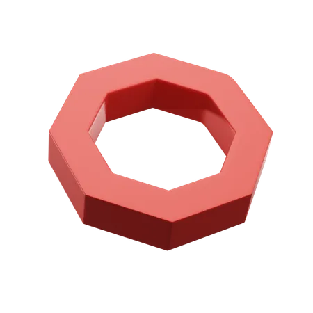 Octagrama sólido  3D Icon