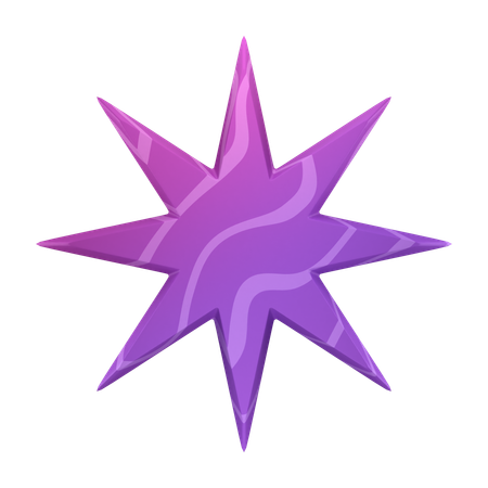 Octagramme  3D Icon