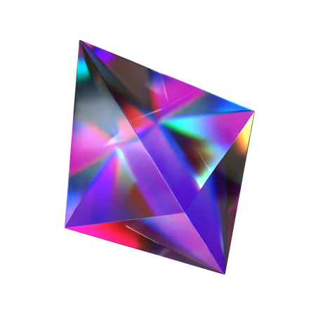 Octahedron  3D Icon