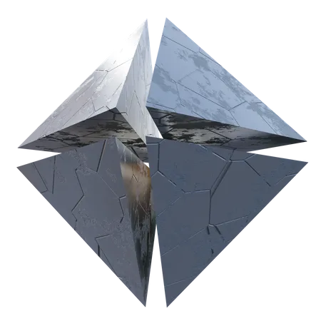 Octahedron  3D Illustration