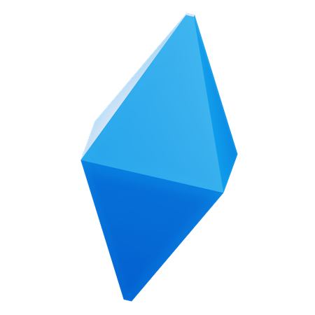 Octahedron Shape  3D Icon