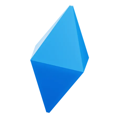 Octahedron Shape  3D Icon