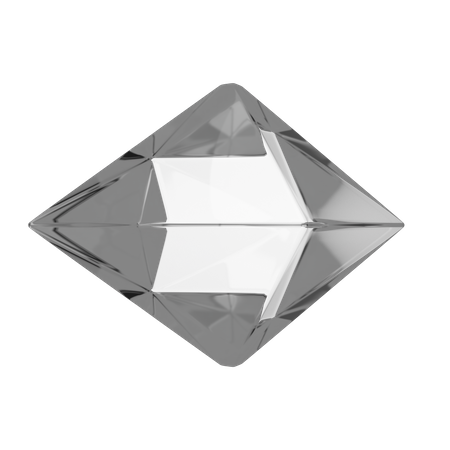 Octahedron Shape  3D Illustration