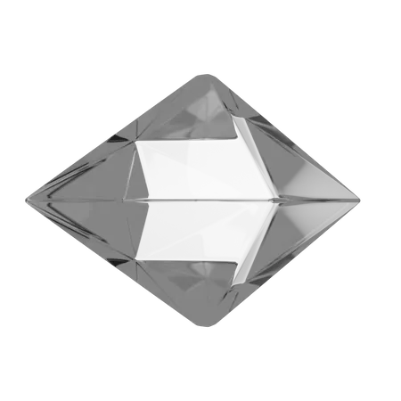 Octahedron Shape  3D Illustration