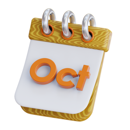 October  3D Icon