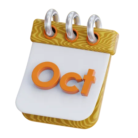 October  3D Icon