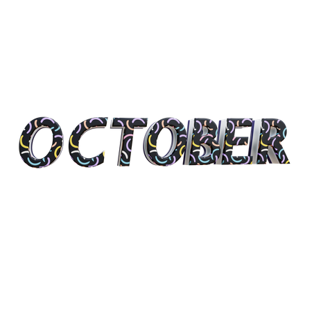 October  3D Icon