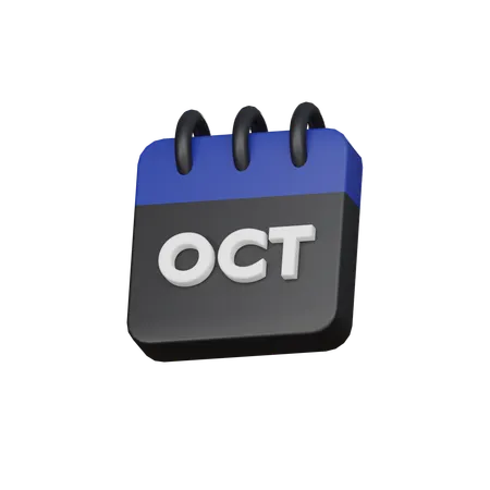 October  3D Icon