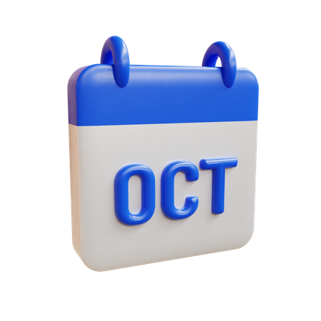 October  3D Icon