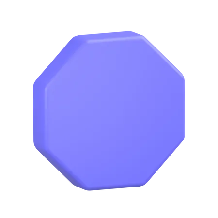 Octogone  3D Icon