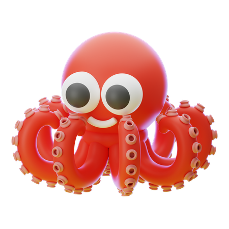 タコ  3D Icon