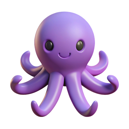 タコ  3D Icon