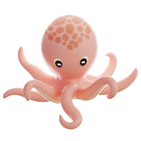 Octopus  3D Icon