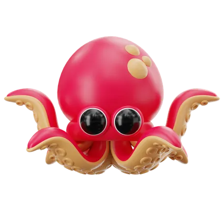 Octopus  3D Icon
