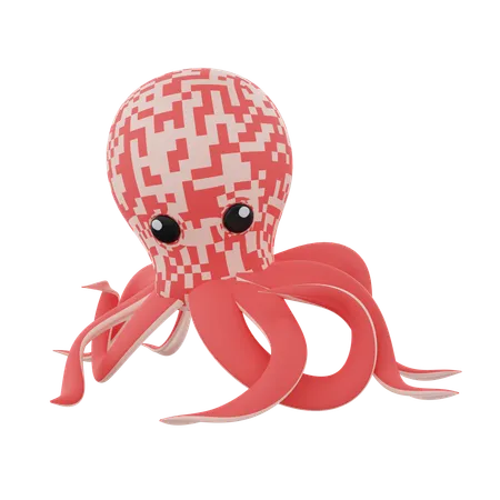 Octopus  3D Icon