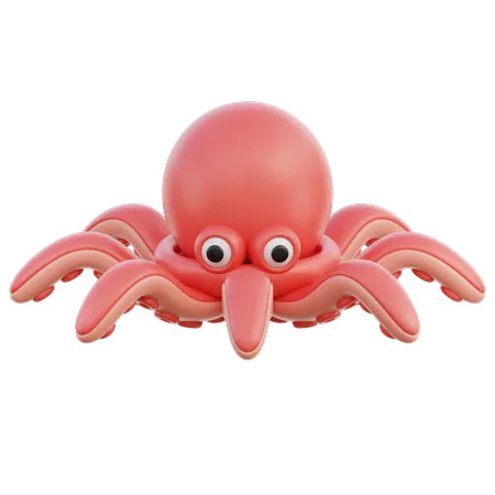 Octopus  3D Icon