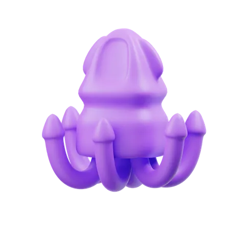 Octopus  3D Icon