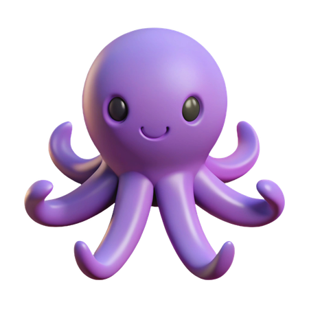 Octopus  3D Icon