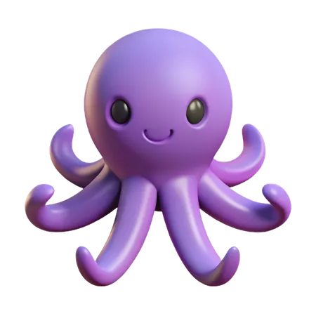 Octopus  3D Icon
