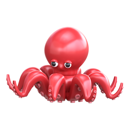 Octopus  3D Icon