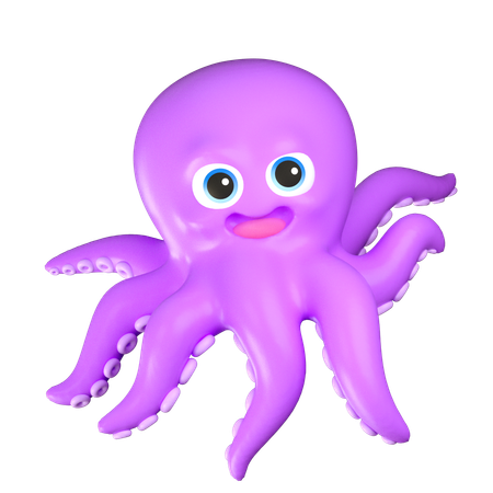 Octopus  3D Icon