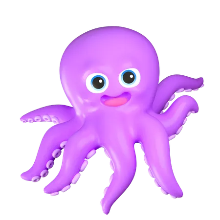 Octopus  3D Icon