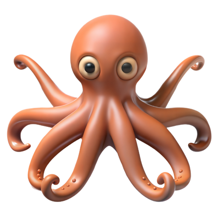 Octopus  3D Icon