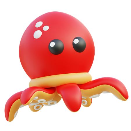 Octopus  3D Icon