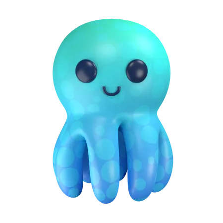 Octopus  3D Illustration