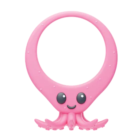 Octopus Shape Animal Frame  3D Icon