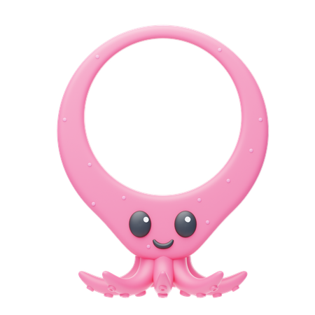 Octopus Shape Animal Frame  3D Icon