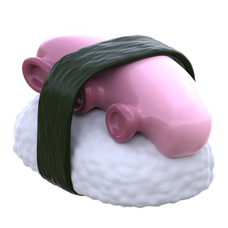 Octopus Sushi  3D Icon
