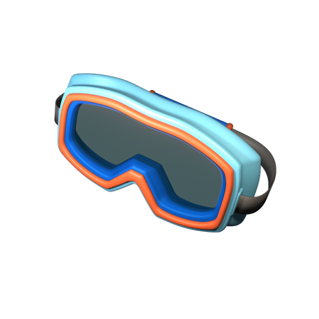 Óculos de esqui  3D Icon