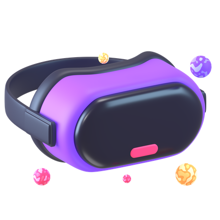 Óculos de realidade virtual  3D Icon