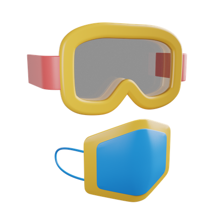 Óculos de segurança  3D Illustration