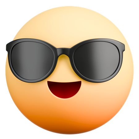 Emoji de óculos de sol  3D Icon