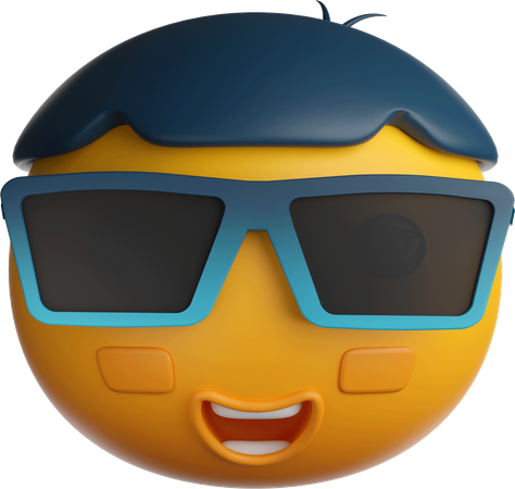 Emoji de óculos de sol  3D Icon