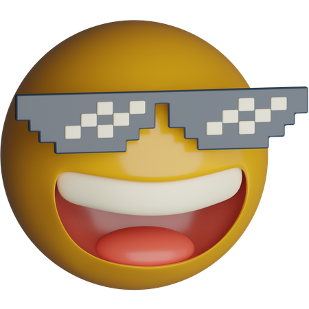 Óculos de sol pixelados  3D Icon