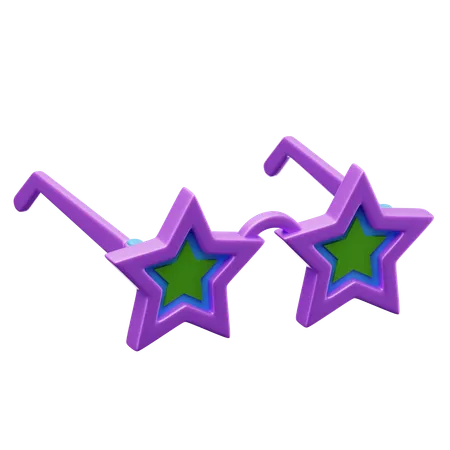 Óculos estrela  3D Icon