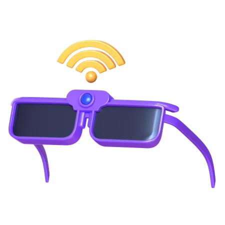 Icone De Tecnologia Futura De Oculos Inteligentes 3 D 3D Icon