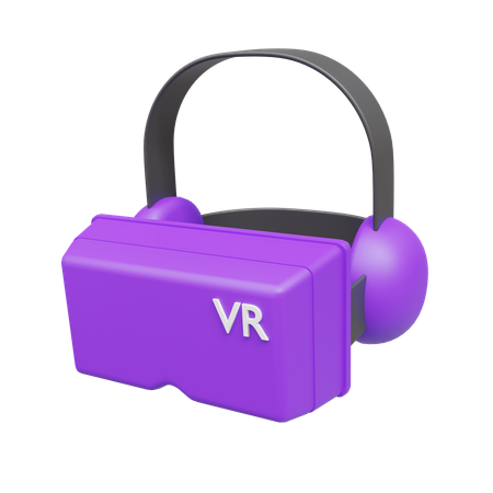 Óculos de realidade virtual  3D Icon