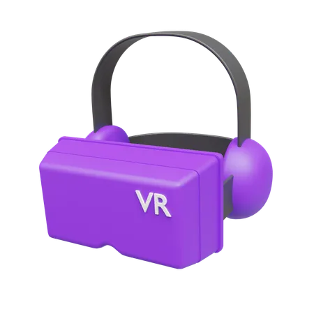 Óculos de realidade virtual  3D Icon