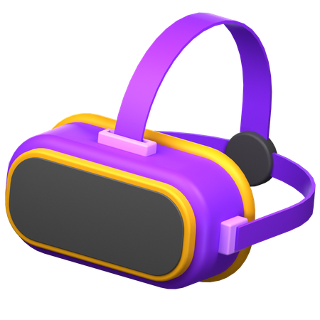 Óculos de realidade virtual  3D Icon