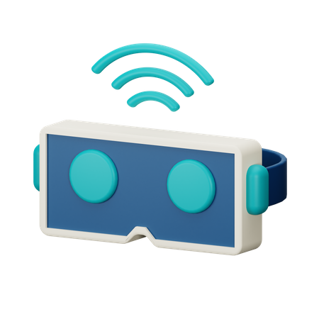 Óculos de realidade virtual  3D Icon