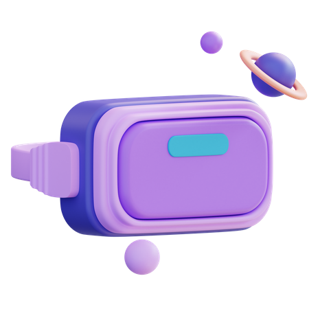 Óculos de realidade virtual  3D Icon