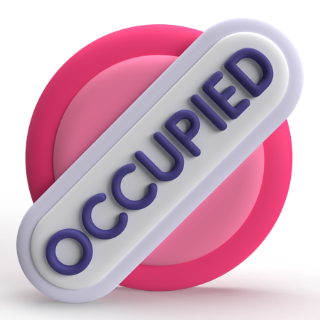 Ocupado  3D Icon