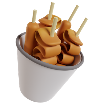 Comida odeng  3D Icon